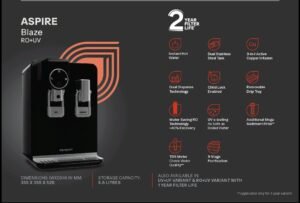 Aquaguard Aspire Blaze 2X RO+UV Stainless Steel