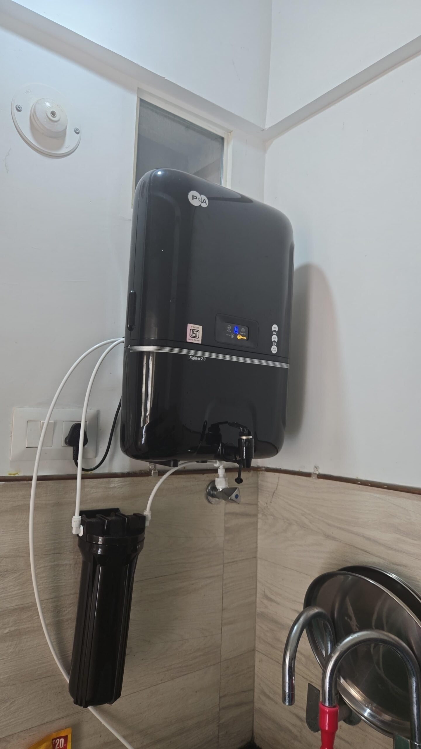 P&Amp;A Fighter 1.0 Ro + Uv + Uf + Tds Adjuster Copper Water Purifier - 9L 1 P&Amp;A Fighter 2.0 Ro Uv Uf Alkaline Water Purifier With Digital Display